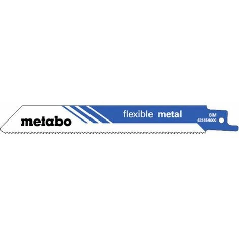 Metabo 5 Lames De Scies Sabres, Métal, Flexible, 150 X 0,9 Mm (631454000) 4 Metabo 5 Lames De Scies Sabres, Métal, Flexible, 150 X 0,9 Mm (631454000) – Image 2