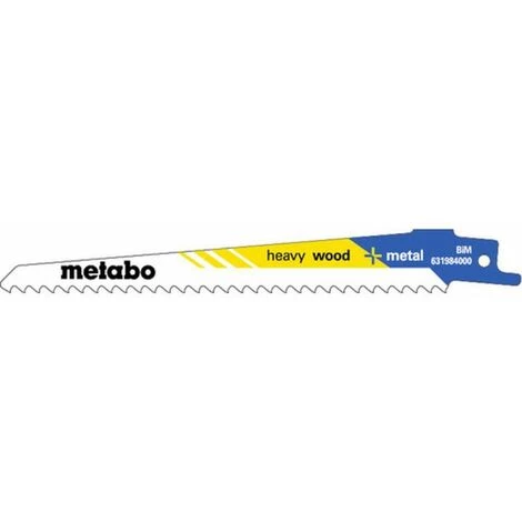 Metabo 5 Lames De Scies Sabres, Bois, Flexible, 150 X 1,25 Mm (631984000) 4 Metabo 5 Lames De Scies Sabres, Bois, Flexible, 150 X 1,25 Mm (631984000) – Image 2
