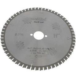 Lame Scie Circulaire 216x30 60 Dents Pour Scie A Onglets Metabo