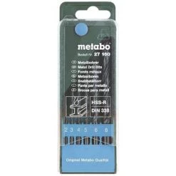 Coffret 6 Forets Metaux Hss-r / Din338 Pour Perceuse Metabo