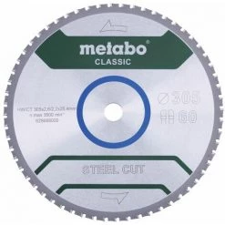 Metabo Lame De Scie "Steel Cut - Classic", 355x3,0/2,5x25,4 Z72 FZFA/FZFA 4° - 628669000