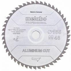 Metabo Lame De Scie 'Aluminium Cut - Professional', 190x30 Z52 FZ/TZ 5°neg - 628296000