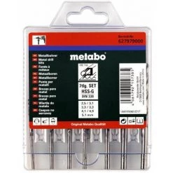 Metabo Coffret De Forets HSS-G, 7 Pièces - 627979000
