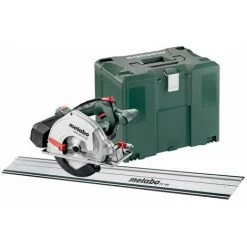 Metabo Scie Circulaire Portative Sans Fil à Métaux MKS 18 LTX 58 FS Set, + Rail De Guidage FS 160, MetaLoc (sans Batterie Et Chargeur) - 691114000