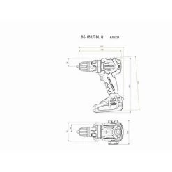 Perceuse Visseuse METABO - BS 18V - LT BL Q 2 X 4,0 Ah LiHD, ASC 55, Coffret - 602334800 -Metabo Soldes 19800441 3
