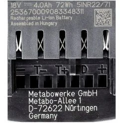 Metabo LiHD Batterie 18 V 4,0 Ah Li-Ion ( 625367000 ) - System CAS -Metabo Soldes 21370395 5