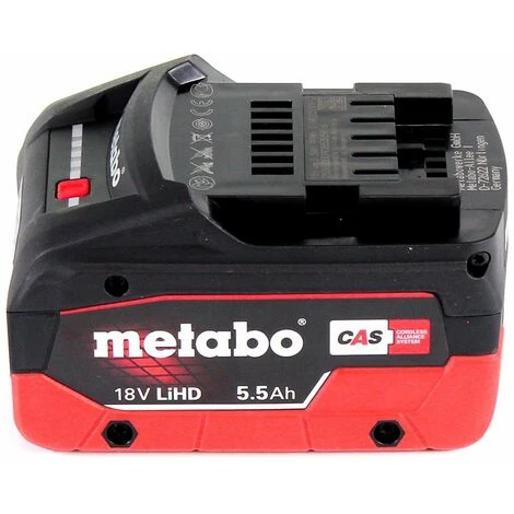 Metabo LiHD 18 V 5,5 Ah Li-Ion Batterie ( 625368000 ) - System CAS 4 Metabo LiHD 18 V 5,5 Ah Li-Ion Batterie ( 625368000 ) - System CAS – Image 2