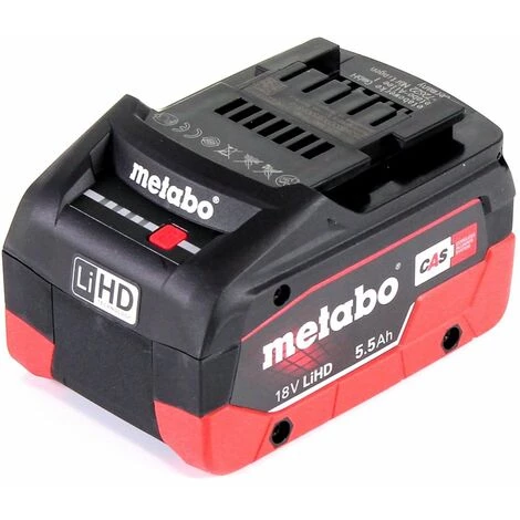 Metabo LiHD 18 V 5,5 Ah Li-Ion Batterie ( 625368000 ) - System CAS 5 Metabo LiHD 18 V 5,5 Ah Li-Ion Batterie ( 625368000 ) - System CAS – Image 3