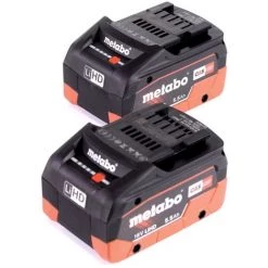 Metabo Set 18V - 2x Batteries LiHD 5,5Ah ( 625368000 ) 9 Metabo Set 18V - 2x Batteries LiHD 5,5Ah ( 625368000 ) -Metabo Soldes 21370457 3