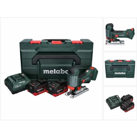 Metabo STA 18 LTX 100 Scie Sauteuse Sans Fil 18V ( 601002840 ) + 2x Batteries 5,5Ah + Chargeur + Coffret De Transport 3 Metabo STA 18 LTX 100 Scie Sauteuse Sans Fil 18V ( 601002840 ) + 2x Batteries 5,5Ah + Chargeur + Coffret De Transport