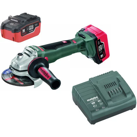 Metabo Meuleuse D'angle Sans Fil WB 18 LTX BL 125 Quick, Coffret, 18V 2x5.5Ah LiHD + ASC 145 - 613077660 3 Metabo Meuleuse D'angle Sans Fil WB 18 LTX BL 125 Quick, Coffret, 18V 2x5.5Ah LiHD + ASC 145 - 613077660