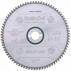 Metabo Lame De Scie 'Multi Cut - Professional', 220x30, Z80 FZ/TZ, 10° - 628084000