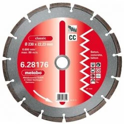 Metabo Meule De Tronçonnage Diamantée, 350 X 3,2 X 20,0/25,4mm, "classic", "CC", Béton - 628180000