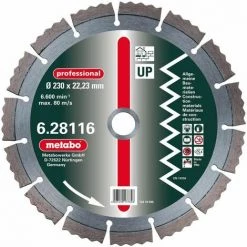 Metabo Meule De Tronçonnage Diamantée, 115 X 2,15 X 22,23 Mm, "professional", "UP", Universelle - 628114000