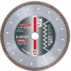 Metabo Meule De Tronçonnage Diamantée, 180 X 2,5 X 22,23 Mm, "professional", "UP-T", Turbo, Universelle - 628127000