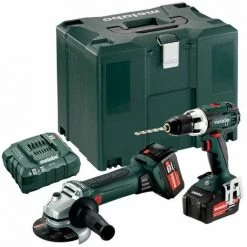 Metabo Combo Set 2.4.1 18 V Machines Sans Fil En Set, 18V, MetaLoc, BS 18 LT + W 18 LTX 125 Quick - 68503800