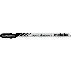 Metabo 5 Lames De Scie Sauteuse « Expert Aluminium » 74/ 3,0 Mm, HSS - 623648000