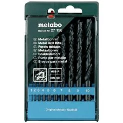 Metabo Coffret De Forets HSS-R, 10 Pièces - 627158000