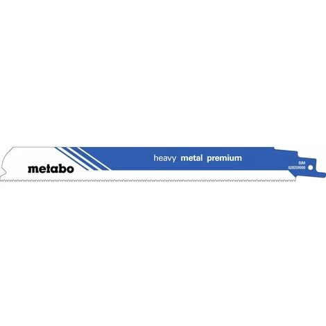 Metabo 2 Lames De Scie Sabre « Heavy Metal Premium » 225 X 0,9 Mm, 1,4+1,8 Mm/ 14+18 TPI - 628258000 3 Metabo 2 Lames De Scie Sabre « Heavy Metal Premium » 225 X 0,9 Mm, 1,4+1,8 Mm/ 14+18 TPI - 628258000