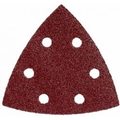 Metabo 25 Feuilles Abrasives Auto-agrippantes 93 X 93 Mm, P 180, Série « Professional », Pour Bois Et Métal, Pour Ponceuse à Patin Triangulaire - 624985000