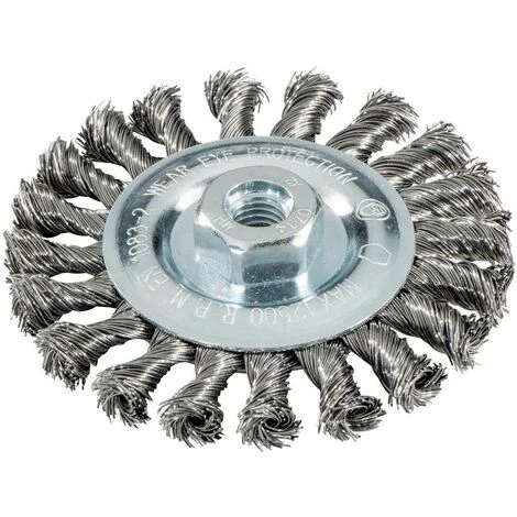 Metabo Brosse Ronde 115x0,5x10 Mm/ M14, Acier, Torsadé - 626770000 3 Metabo Brosse Ronde 115x0,5x10 Mm/ M14, Acier, Torsadé - 626770000