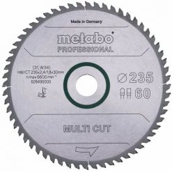 Metabo Lame De Scie "Multi Cut - Professional", 235x2,4/1,8x30, Z60 FZ/TZ 5° - 628495000