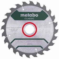 Metabo Lame De Scie "Precision Cut Wood - Classic", 190x2,0/1,4x30 Z24 WZ 15° /B - 628676000