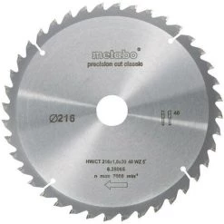Metabo Metabo 628065000 Lame De Scie Circulaire 216 Mm 1 Pc(s)