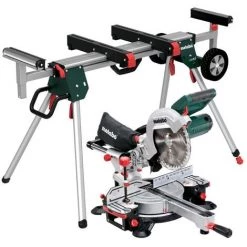Metabo Scie à Onglets KGS 216 M Set, Avec Socle De Machine KSU 251, Carton - 690966000