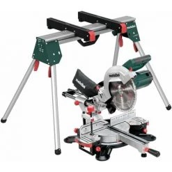 Metabo Scie à Onglets KGS 254 M, Avec Socle De Machine KSU 100, Carton - 690993000