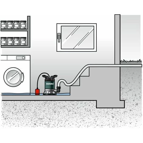 Metabo Pompe De Relevage Aspiration Plate TP 12000 SI / 600 Watts 6 Metabo Pompe De Relevage Aspiration Plate TP 12000 SI / 600 Watts – Image 4