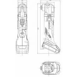 Metabo Outil Multifonction Sans Fil MT 18 LTX Compact / 2x Batteries Li-Ion 18V / 2Ah -Metabo Soldes 33711355 4