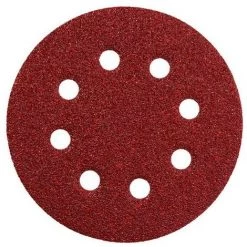 METABO 631228000 - Feuille De Ponçage Profe Ionnelle Perforée Crochet En Boi Et En Métal Velcro D125 Mm Perle P80