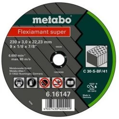 METABO 616312000 - Flexiamant Super C30-S Meuleu E Angulaire éparation Di Que Pour Pierre 125x25x2223mm (25 Ud Conteneur)