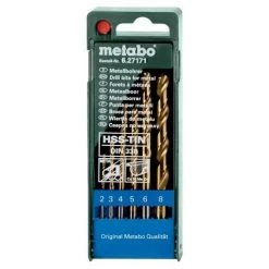 METABO 627171000 - En Métal HSS Étain D2 3 4 5 6 8 Mm 6 Pièce