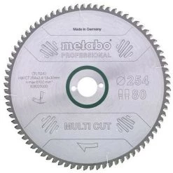 METABO 628082000 - Cie àlame En Métal Dur HW CT Coupe Multiple Dent De 210x30mm 64 DP DT 5 ° Négatif