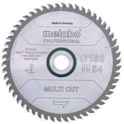 METABO 628075000 - Cie àlame Pour Métal Dur HW CT Multi-coupe 190x30mm Dent 36 DI