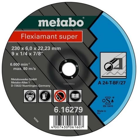 METABO 616487000 - Flexible Super A24-T Meuleu E D'angle D'ébauche Pour Métal 150x6x2223mm (25 Ud Conteneur) 3 METABO 616487000 - Flexible Super A24-T Meuleu E D'angle D'ébauche Pour Métal 150x6x2223mm (25 Ud Conteneur)