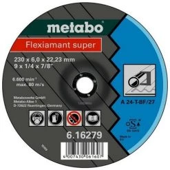METABO 616275000 - Flexible Super A24-T Meuleu E D'angle D'ébauche Pour Métal 115x6x2223mm (25 Ud Conteneur)