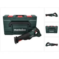 Metabo SSE 18 LTX BL Scie Sabre Sans Fil 18 V Brushless Solo + Coffret Metabo ( 602267840 ) - Sans Batterie, Sans Chargeur