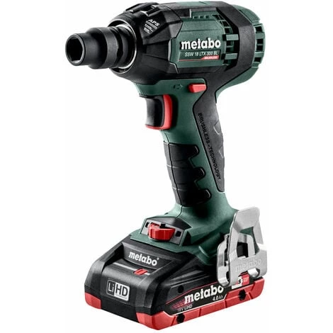Metabo SSW 18 LTX 300 BL 18v 2x4.0 LiHD Brushless Impact Wrench In Case 3 Metabo SSW 18 LTX 300 BL 18v 2x4.0 LiHD Brushless Impact Wrench In Case