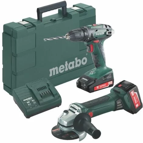 Metabo Perceuse Batterie Batterie 18V BS 18 + Angle W 18LTX125 Rapide Dans Le Coffre 3 Metabo Perceuse Batterie Batterie 18V BS 18 + Angle W 18LTX125 Rapide Dans Le Coffre