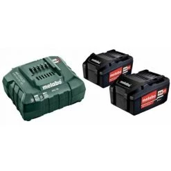 Metabo 18V Batterie 2x 4,0 Ah Li Chargeur + Jeu De Base ASC 55