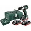 Metabo Conducteur De Perceuses-visseuses Sans-fil 18V BS 18 LT SET / 3x Batterie 4,0 Ah En MetaLoc