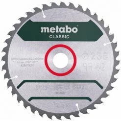 Metabo Lame De Scie Circulaire De Précision Coupe Classique 235x30 40 WZ 15 °