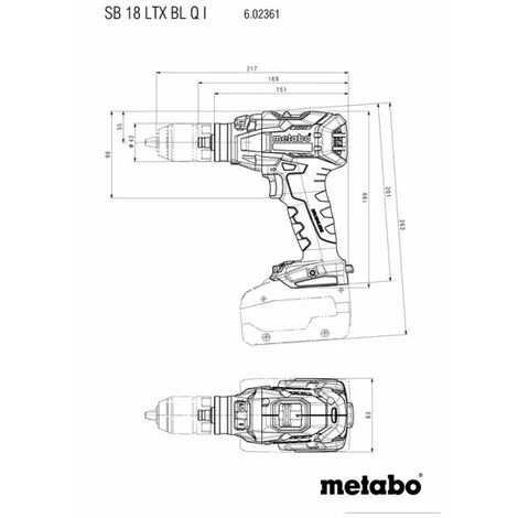 Metabo Marteau Sans Fil 18V SB 18 LTX BL Q I / Sans Batterie Ni Chargeur MetaBox 145 L 5 Metabo Marteau Sans Fil 18V SB 18 LTX BL Q I / Sans Batterie Ni Chargeur MetaBox 145 L – Image 3