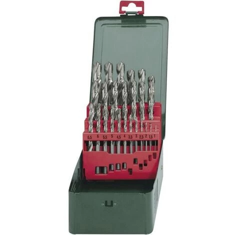 Metabo 627154000 HSS Jeu De Forets Pour Le Métal 25 Pièces Meulé DIN 338 Tige Cylindrique 1 Set 3 Metabo 627154000 HSS Jeu De Forets Pour Le Métal 25 Pièces Meulé DIN 338 Tige Cylindrique 1 Set