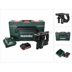 Metabo BH 18 LTX BL 16 Perceuse à Percussion Sans Fil 18 V 1,3 J SDS-plus Brushless + 1x Batterie 4,0 Ah + Chargeur + Coffret MetaBOX