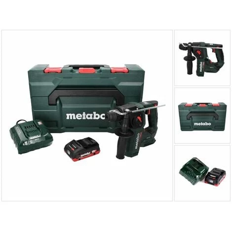 Metabo BH 18 LTX BL 16 Perceuse à Percussion Sans Fil 18 V 1,3 J SDS-plus Brushless + 1x Batterie 4,0 Ah + Chargeur + Coffret MetaBOX 3 Metabo BH 18 LTX BL 16 Perceuse à Percussion Sans Fil 18 V 1,3 J SDS-plus Brushless + 1x Batterie 4,0 Ah + Chargeur + Coffret MetaBOX