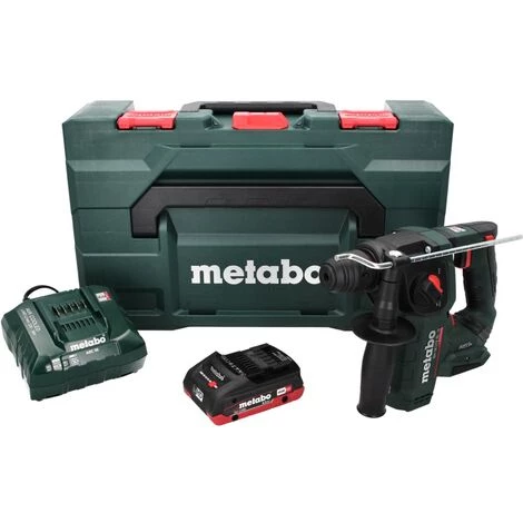 Metabo BH 18 LTX BL 16 Perceuse à Percussion Sans Fil 18 V 1,3 J SDS-plus Brushless + 1x Batterie 4,0 Ah + Chargeur + Coffret MetaBOX 4 Metabo BH 18 LTX BL 16 Perceuse à Percussion Sans Fil 18 V 1,3 J SDS-plus Brushless + 1x Batterie 4,0 Ah + Chargeur + Coffret MetaBOX – Image 2